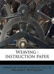 Weaving instruction paper,1179639006,9781179639000