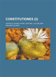 Constitutiones (2 ),1153465531,9781153465533