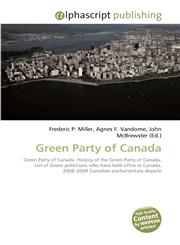 Green Party of Canada,6130073143,9786130073145