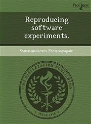 Reproducing software experiments.,1249069920,9781249069928