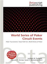 World Series of Poker Circuit Events,6133684216,9786133684218
