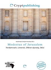 Modestus of Jerusalem,6136799251,9786136799254