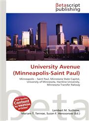 University Avenue (Minneapolis-Saint Paul),6135332031,9786135332032
