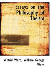 Essays on the Philosophy of Theism,1113597798,9781113597793