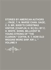 Stories by American Authors  Volume 9,1154281183,9781154281187