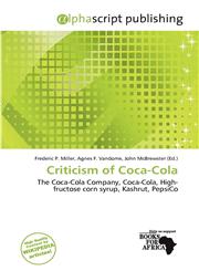 Criticism of Coca-Cola,6200126437,9786200126436