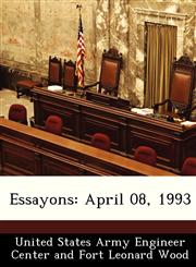 Essayons April 08, 1993,1288518900,9781288518906