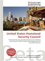 United States Homeland Security Council,6134793752,9786134793759