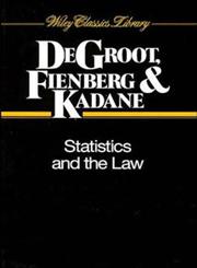 Statistics and the Law,0471055387,9780471055389