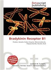 Bradykinin Receptor B1,613520498X,9786135204988