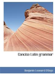 Concise Latin grammar,1113665769,9781113665768
