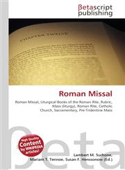 Roman Missal,6130308744,9786130308742