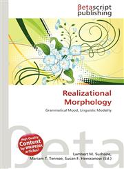 Realizational Morphology,6136157837,9786136157832