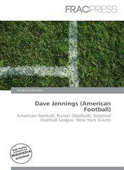 Dave Jennings (American Football),6137053121,9786137053126