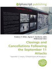 Closings and Cancellations Following the September 11 Attacks,613422782X,9786134227827
