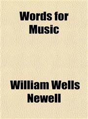 Words for Music,1151468851,9781151468857