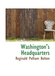 Washington's Headquarters,1117767485,9781117767482