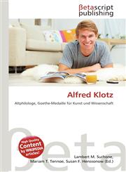 Alfred Klotz,6134835420,9786134835428
