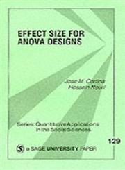 Effect Size for ANOVA Designs 1st Edition,0761915508,9780761915508