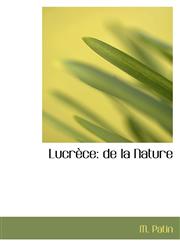 Lucrèce de la Nature,1103181939,9781103181933