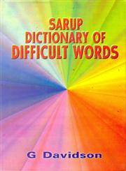 Sarup Dictionary of Difficult Words 1st Edition,8176252352,9788176252355