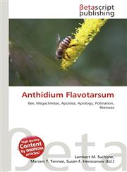 Anthidium Flavotarsum,6136107120,9786136107127