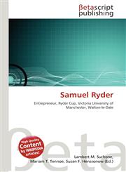 Samuel Ryder,6136033771,9786136033778