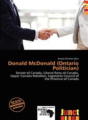Donald McDonald (Ontario Politician),6138027698,9786138027690