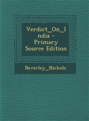 Verdict_On_India - Primary Source Edition,1293063541,9781293063545