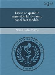 Essays on quantile regression for dynamic panel data models.,1243697350,9781243697356