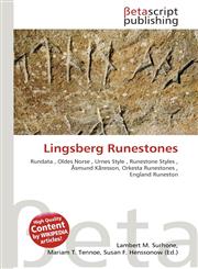 Lingsberg Runestones,6136142945,9786136142944