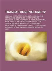 Transactions Volume 22,1153252872,9781153252874