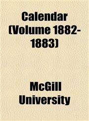 Calendar (Volume 1882-1883),1151943932,9781151943934