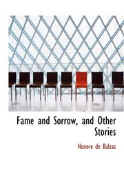 Fame and Sorrow, and Other Stories,1116667185,9781116667189