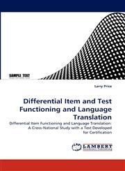 Differential Item and Test Functioning and Language Translation,3843392021,9783843392020