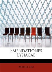 Emendationes Lysiacae,1241658854,9781241658854