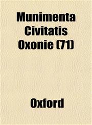 Munimenta Civitatis Oxonie (71),1151747564,9781151747563