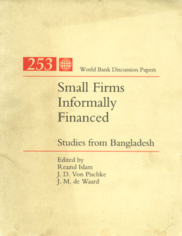 Small Firms Informally Financed Studies from Bangladesh,0821329693,9780821329696