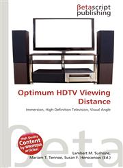 Optimum HDTV Viewing Distance,6135489801,9786135489804