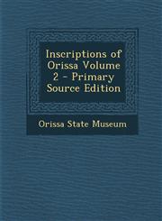 Inscriptions of Orissa Volume 2 - Primary Source Edition,1295350254,9781295350254