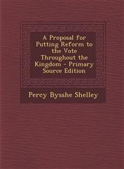 Proposal for Putting Reform to the Vote Throughout the Kingdom,1289559392,9781289559397