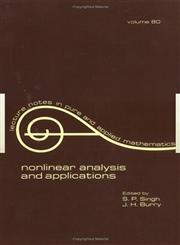 Nonlinear Analysis and Applications,0824717902,9780824717902