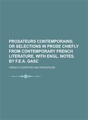 Prosateurs contemporains,1230158731,9781230158730