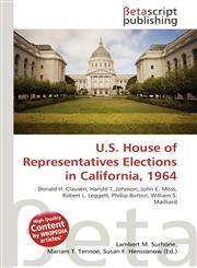 U.S. House of Representatives Elections in California, 1964,6135323458,9786135323450