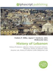 History of Lebanon,6130006934,9786130006938