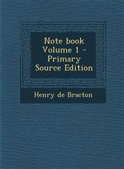 Note Book Volume 1 - Primary Source Edition,1287831079,9781287831075