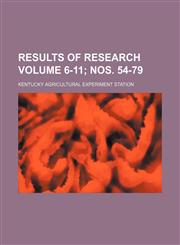 Results of research Volume 6-11; nos. 54-79,1130996646,9781130996647