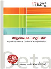 Allgemeine Linguistik,6135125877,9786135125870