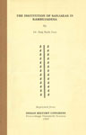 The Institution of Sanjakas in Kambujadesa Reprinted from Indian History Congress Proceedings 20th Session 1957