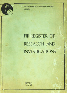 Fiji Register of Research and Investigations